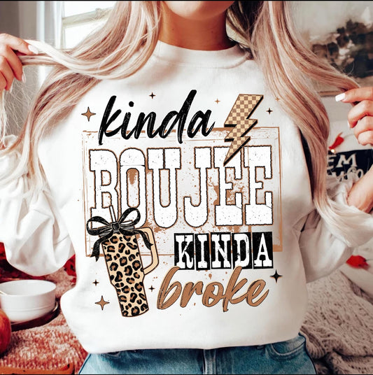 Kinda Boujee Kinda Broke Brown Leopard